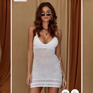 White Crochet Dress